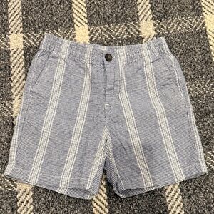 Janie and Jack Blue and White Striped Shorts